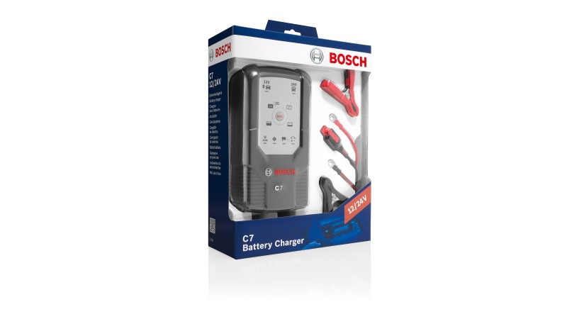 Bosch C7 Battery Charger – 12/24V – Suitable for Car , Commercial Vehicle &  Inverters