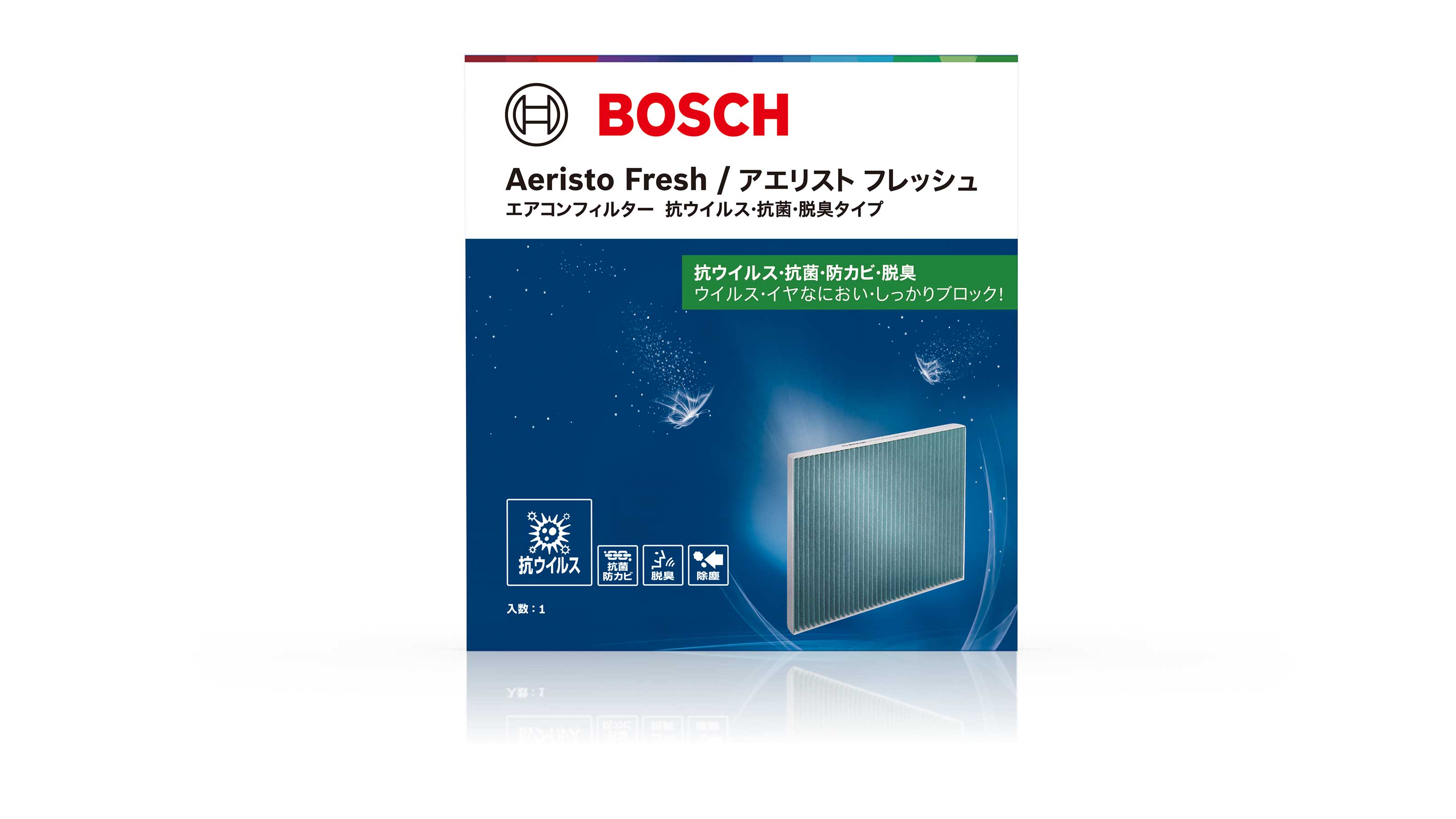 国産車用エアコンフィルター アエリスト（抗ウイルス・抗菌・脱臭