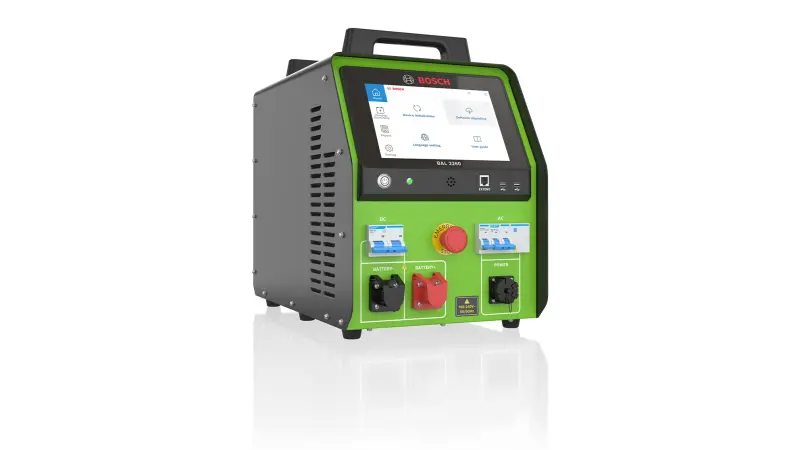 Πρόσοψη του φορτιστή/εκφορτιστή Bosch BAL 2260