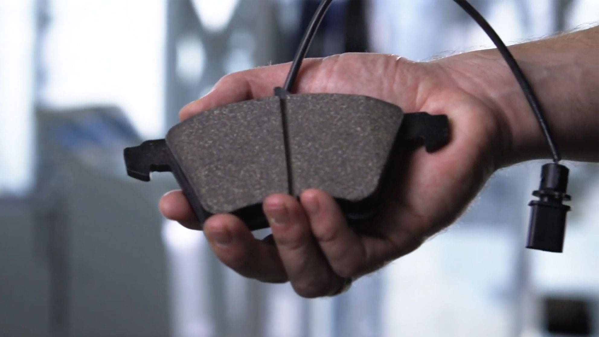 Bosch brake pads in a test center