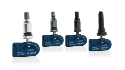 Avec seulement quatre références, le capteur universel QUICK FIT de Bosch pour les systèmes de contrôle de la pression des pneus assure une couverture des véhicules de plus de 90 % (UE).